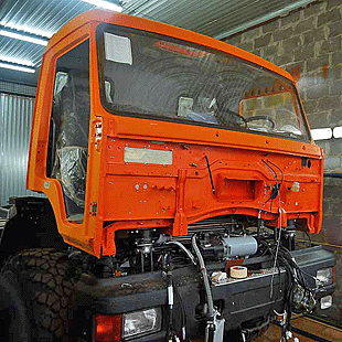 перекраска кабины КАМАЗ 53228 аварийно-спасательная